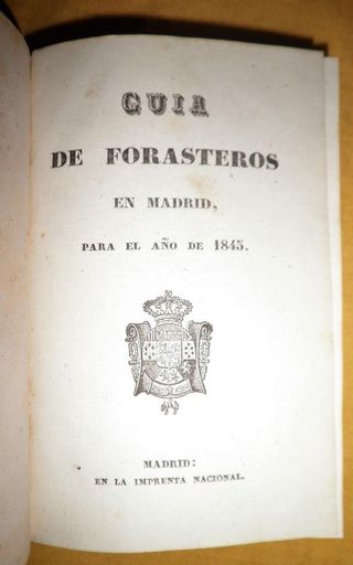 LIBROS ANTIGUOS.MADRID.1845.