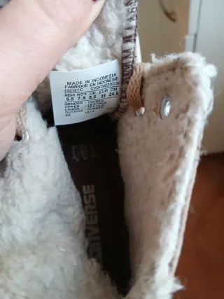 Scarpe Converse marroni foderate