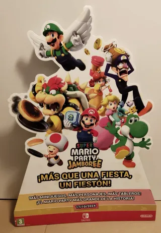 Lote 2 Figuras GRANDES de Cartón de Mario NINTENDO