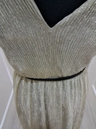 Vestidos largos dorado y azul