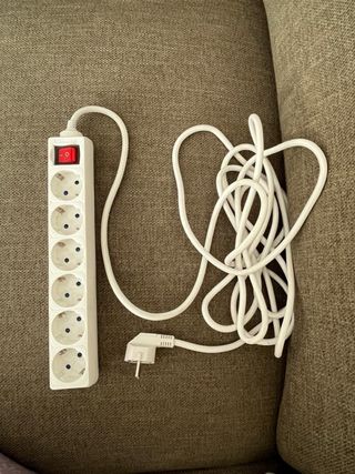 Regleta 6 enchufes con interruptor