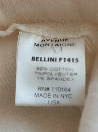 Pantalón flare beige con flecos