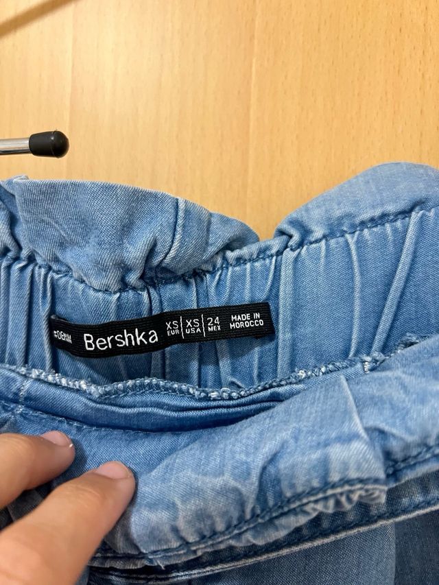 Pantalón azul Bershka
