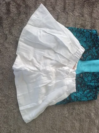 Traje huertano niño azul y blanco