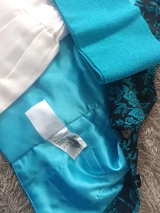 Traje huertano niño azul y blanco
