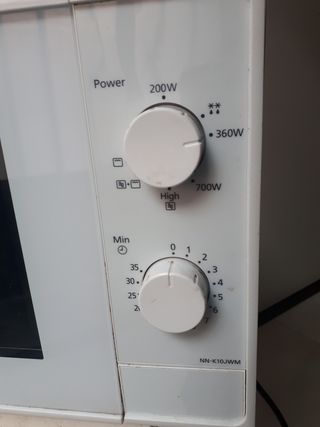 Microondas Panasonic para preparar