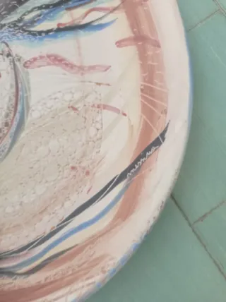 Piatto in terracotta smaltata 56 cm