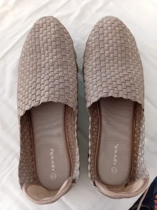 Zapatos planos tejidos Kondy talla 43
