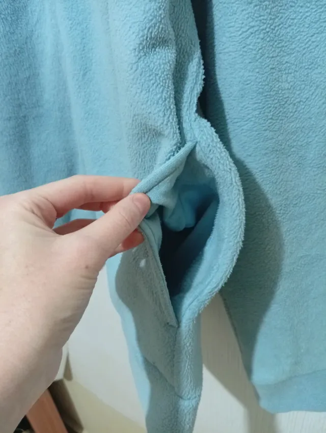 Fodera in pile Fila blu chiaro, taglia XL