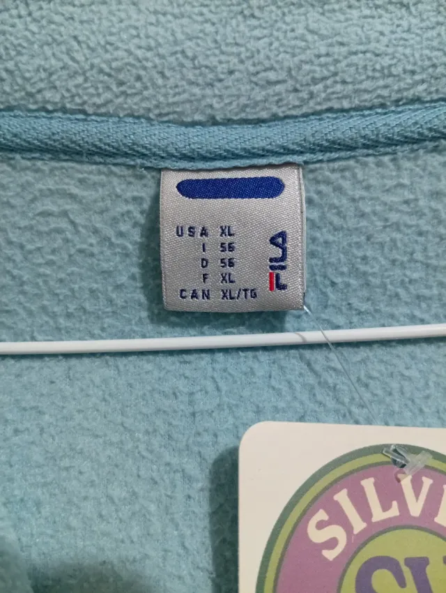 Fodera in pile Fila blu chiaro, taglia XL