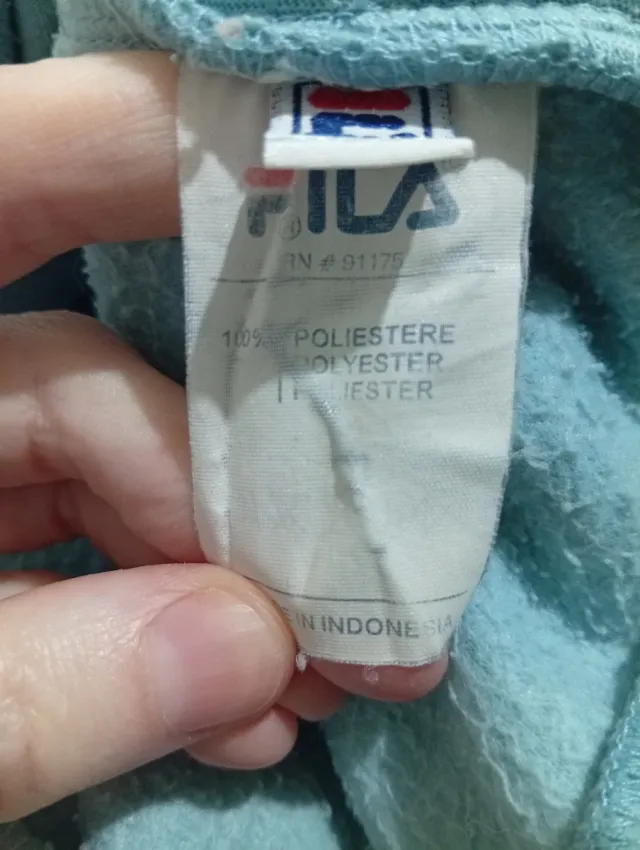 Fodera in pile Fila blu chiaro, taglia XL