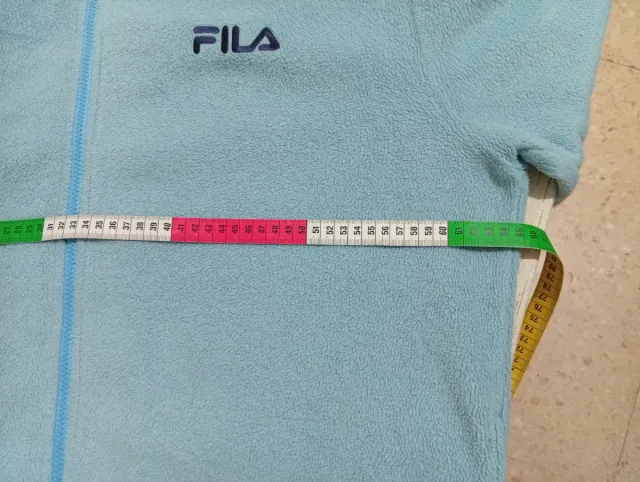 Fodera in pile Fila blu chiaro, taglia XL