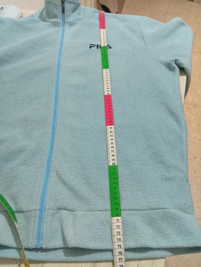 Fodera in pile Fila blu chiaro, taglia XL