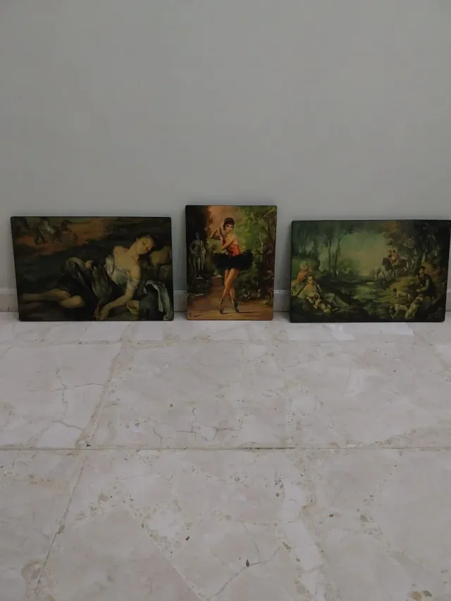 Lote de 3 cuadros decorativos