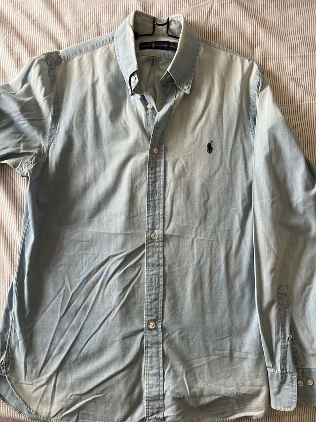 Camisa Denim Ralph Lauren Desgastada Talla L