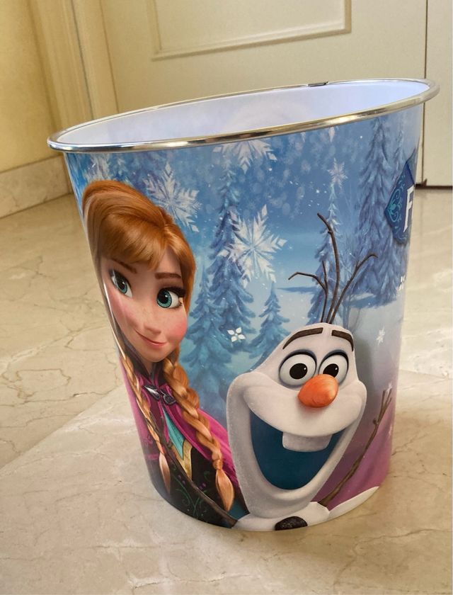 Papelera Frozen Anna y Olaf