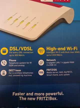 FRITZ!Box 7590 Router Wi-Fi Modem DSL nuovo