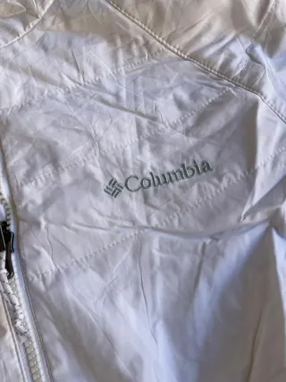 Abrigo Columbia Blanco Bordado Omni-heat