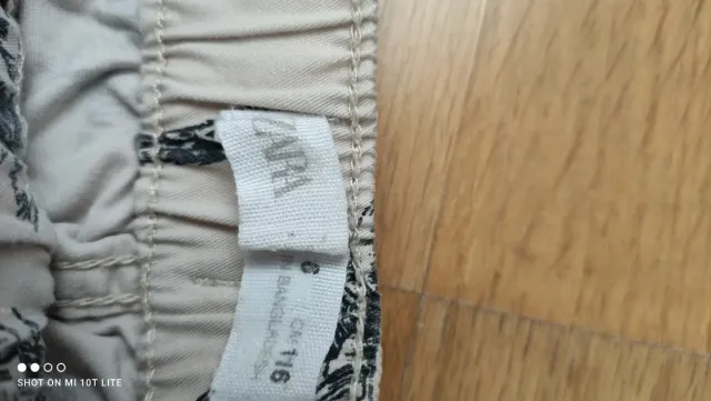 Pantalón corto niño palmeras zara