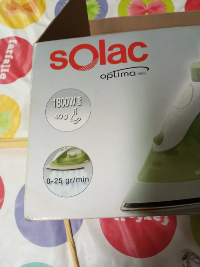 Plancha de vapor Solac Optima 1800W