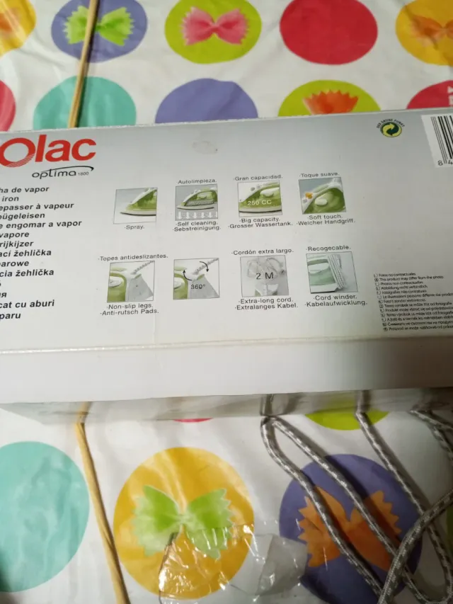 Plancha de vapor Solac Optima 1800W