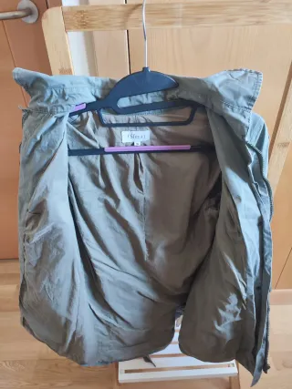 Parka ligera mujer casual verde oliva