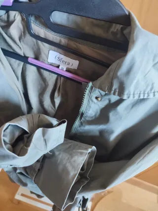 Parka ligera mujer casual verde oliva