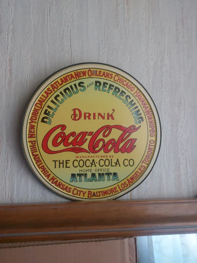 Placa Coca Cola Metal Vintage