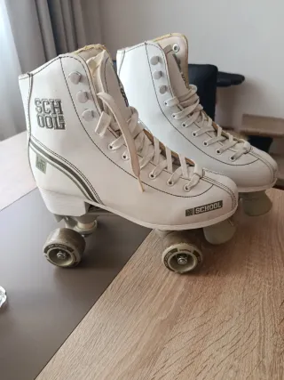 Patines blancos SCHOOL 4 ruedas