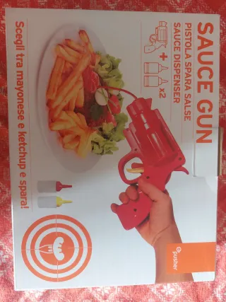 Pistola Spara Salse Pusher Rossa