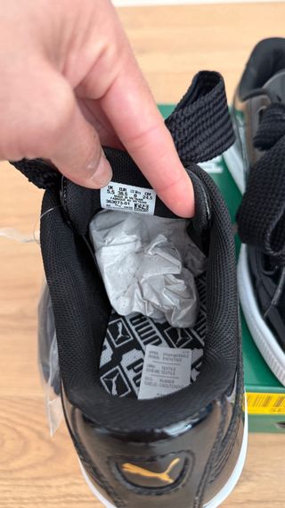 Zapatillas Puma Basket Negras Charol.