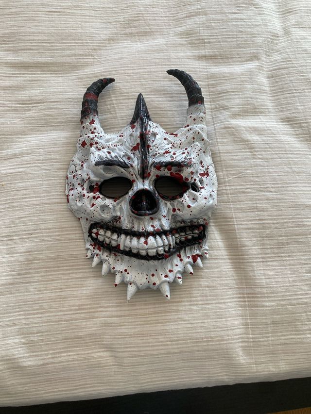 Máscara de Halloween de Calavera con Cuernos