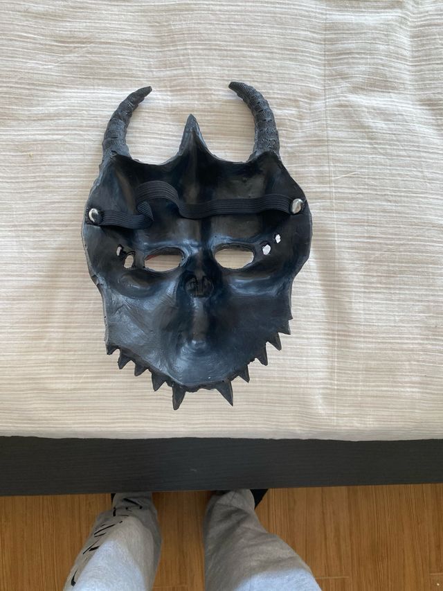 Máscara de Halloween de Calavera con Cuernos