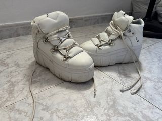 Zapatos plataforma blancos