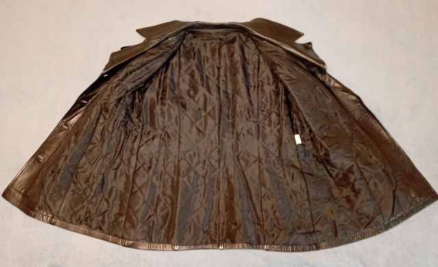 Chaquetón 3/4 Cuero Negro Cinturón