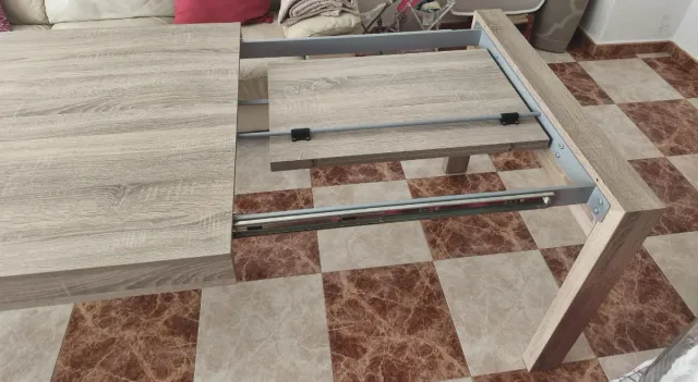 Mesa extensible de salón madera