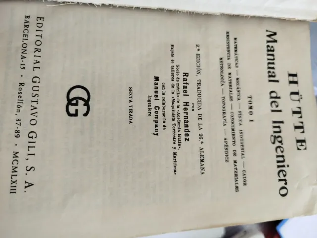 3 tomos Manual del Ingeniero