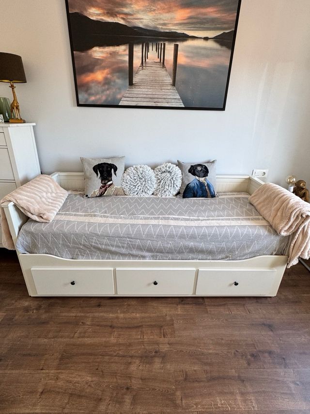 Cama nido Ikea Hemnes blanca