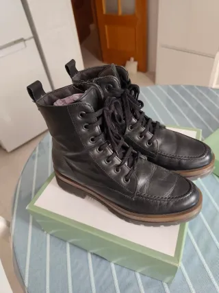 Botines piel Pitillos Mujer Negros