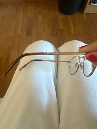 Montura Gafas Ray-Ban Doradas Redondas