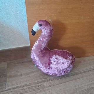 Tope de puerta flamenco rosa terciopelo