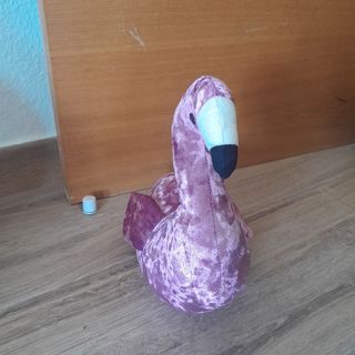 Tope de puerta flamenco rosa terciopelo