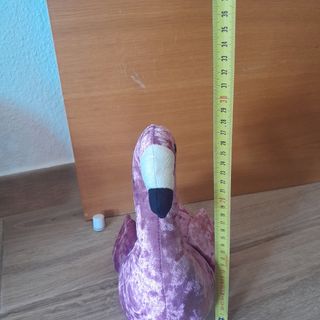 Tope de puerta flamenco rosa terciopelo