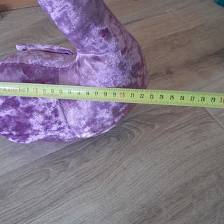 Tope de puerta flamenco rosa terciopelo