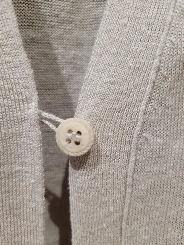 Chaleco largo Des Petit Hauts beige Talla única