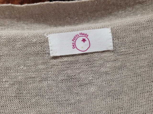 Chaleco largo Des Petit Hauts beige Talla única