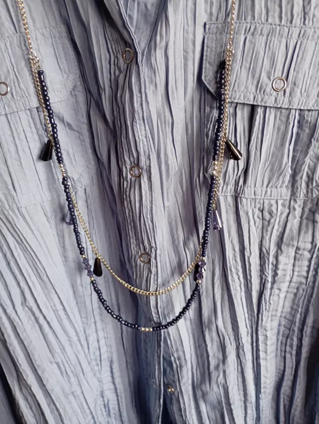 Camisa" Canda" azul talla 48