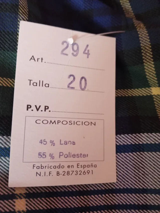 Falda Escocesa Uniforme Escolar