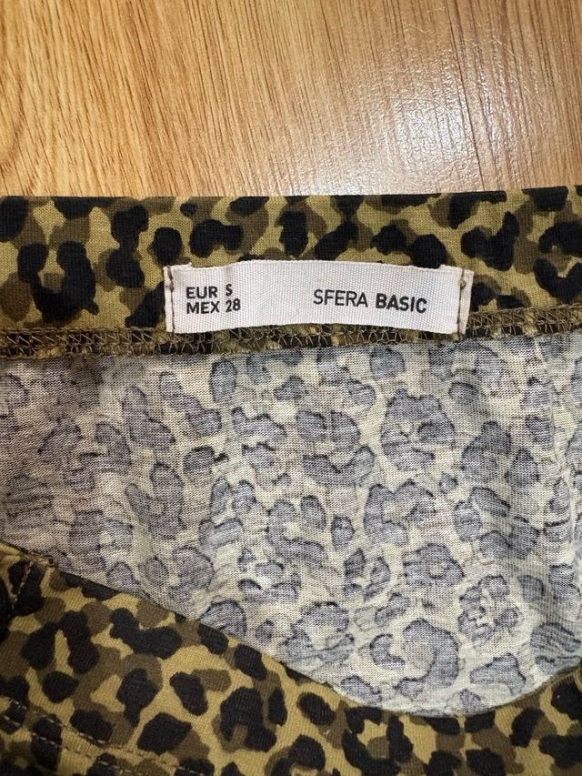 Falda midi Sfera estampado animal Talla S