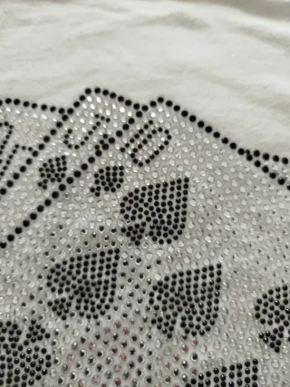T-shirt carte da gioco scal.40 con simil Swarovski